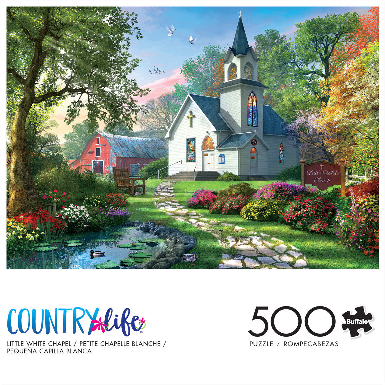 Country Life: Little White Chapel 500 Piece Puzzle