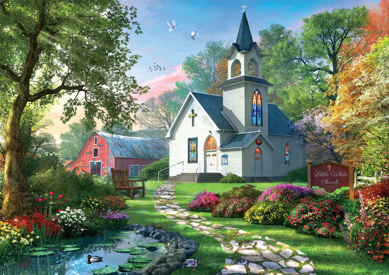 Country Life: Little White Chapel 500 Piece Puzzle