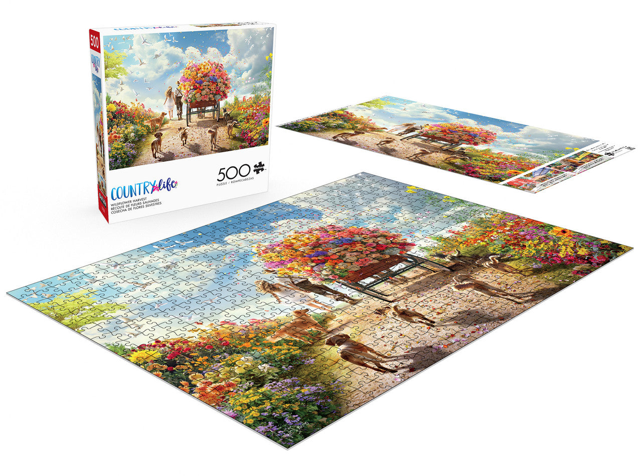 Country Life: Wildflower Harvest 500 Piece Puzzle