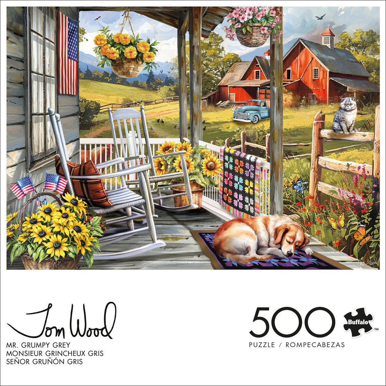 Tom Wood: Mr. Grumpy Grey 500 Piece Puzzle