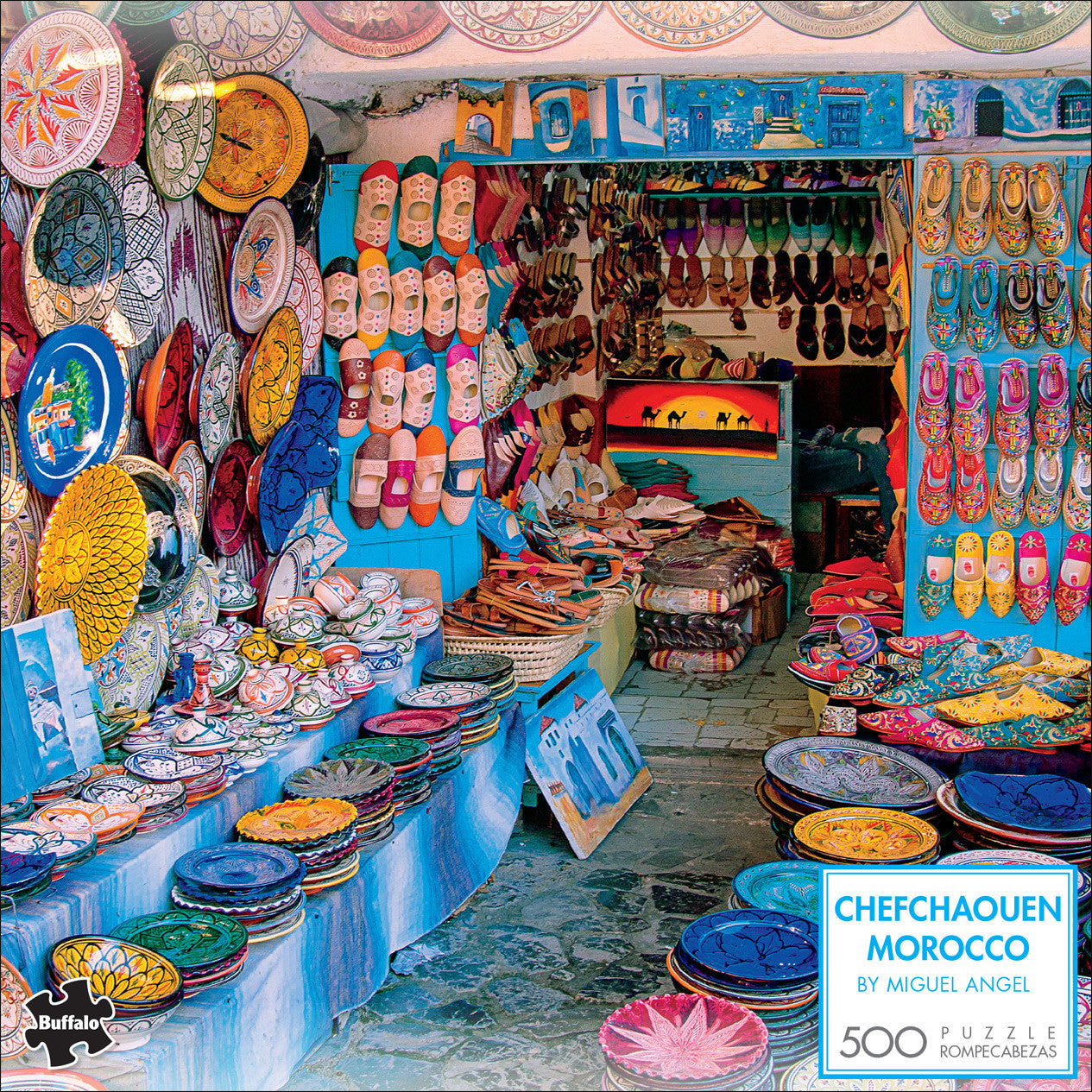 Miguel Angel: Chefchaouen Morocco 500 Piece Puzzle