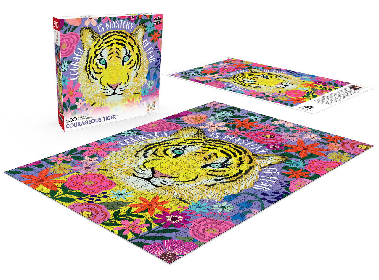 Mia Charro: Courageous Tiger 500 Piece Puzzle