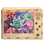 Wood Puzzle: Simple Succulent 500 Piece Puzzle