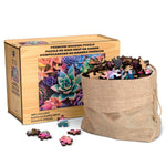 Wood Puzzle: Simple Succulent 500 Piece Puzzle