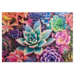 Wood Puzzle: Simple Succulent-Whimsy Pieces 500 Piece Puzzle
