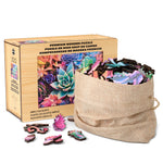 Wood Puzzle: Simple Succulent-Whimsy Pieces 500 Piece Puzzle