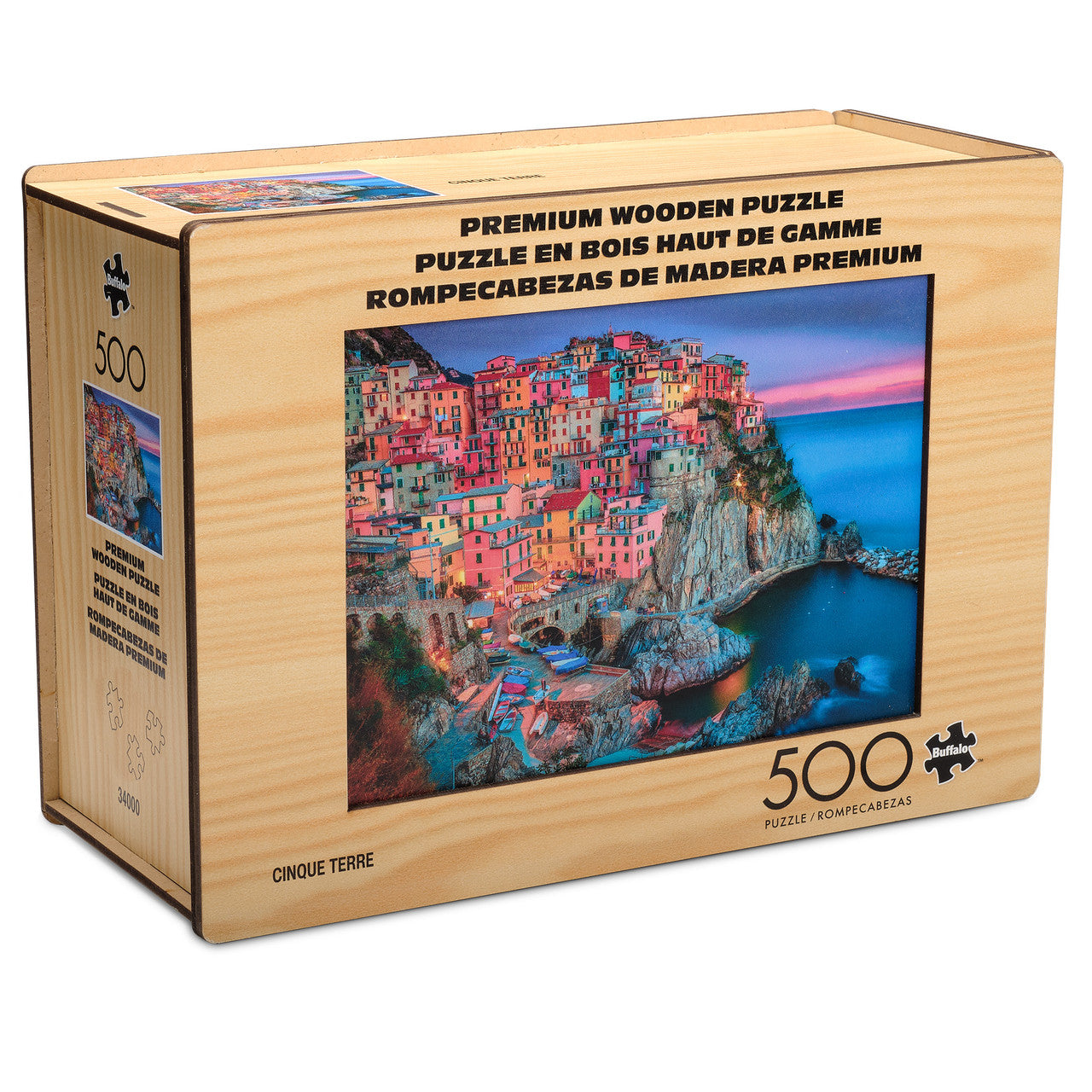 Wood Puzzle: Cinque Terre 500 Piece Puzzle
