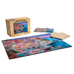 Wood Puzzle: Cinque Terre-Whimsy Pieces 500 Piece Puzzle