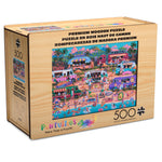 Wood Puzzle: Hawaiian Food Truck Festival 500 Piece Puzzle