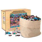 Wood Puzzle: Hawaiian Food Truck Festival-Whimsy Pieces 500 Piece Puzzle