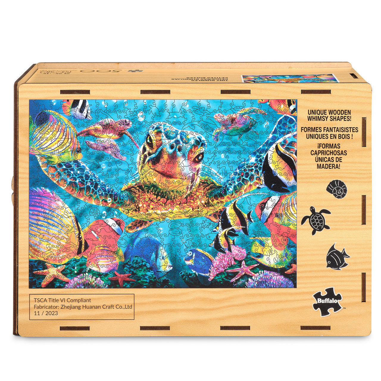 Wood Puzzle: Tiny Bubbles-Whimsy Pieces 500 Piece Puzzle