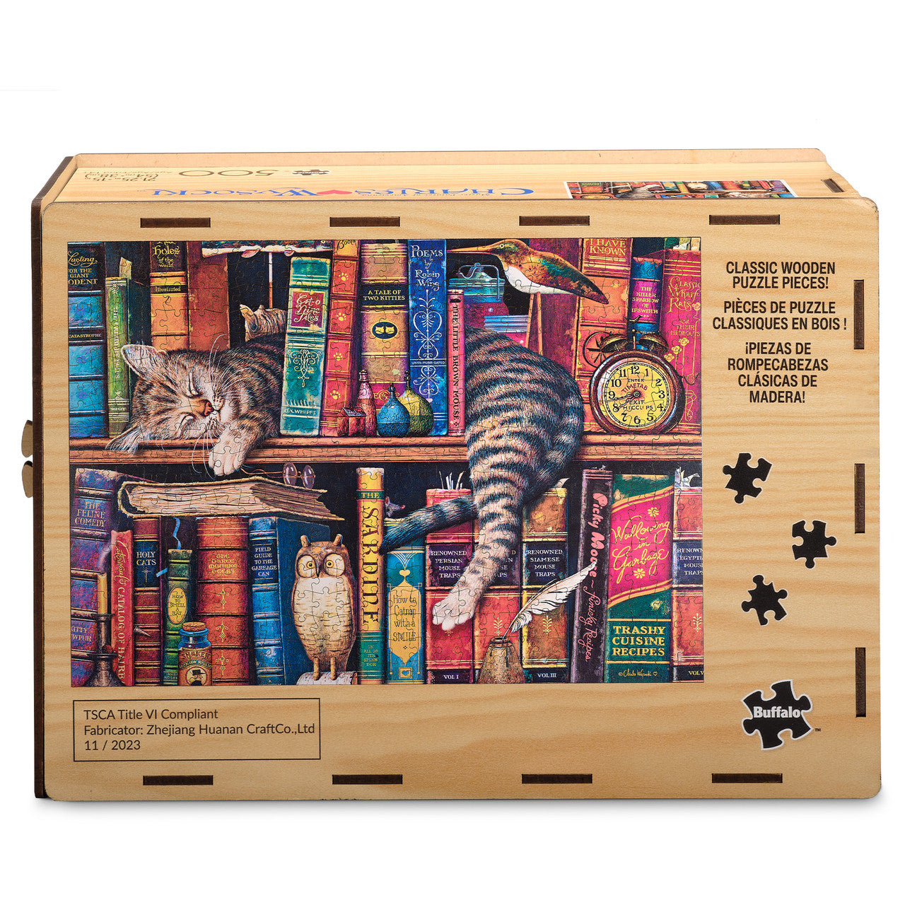 Wood Puzzle: Charles Wysocki: Frederick the Literate 500 Piece Puzzle