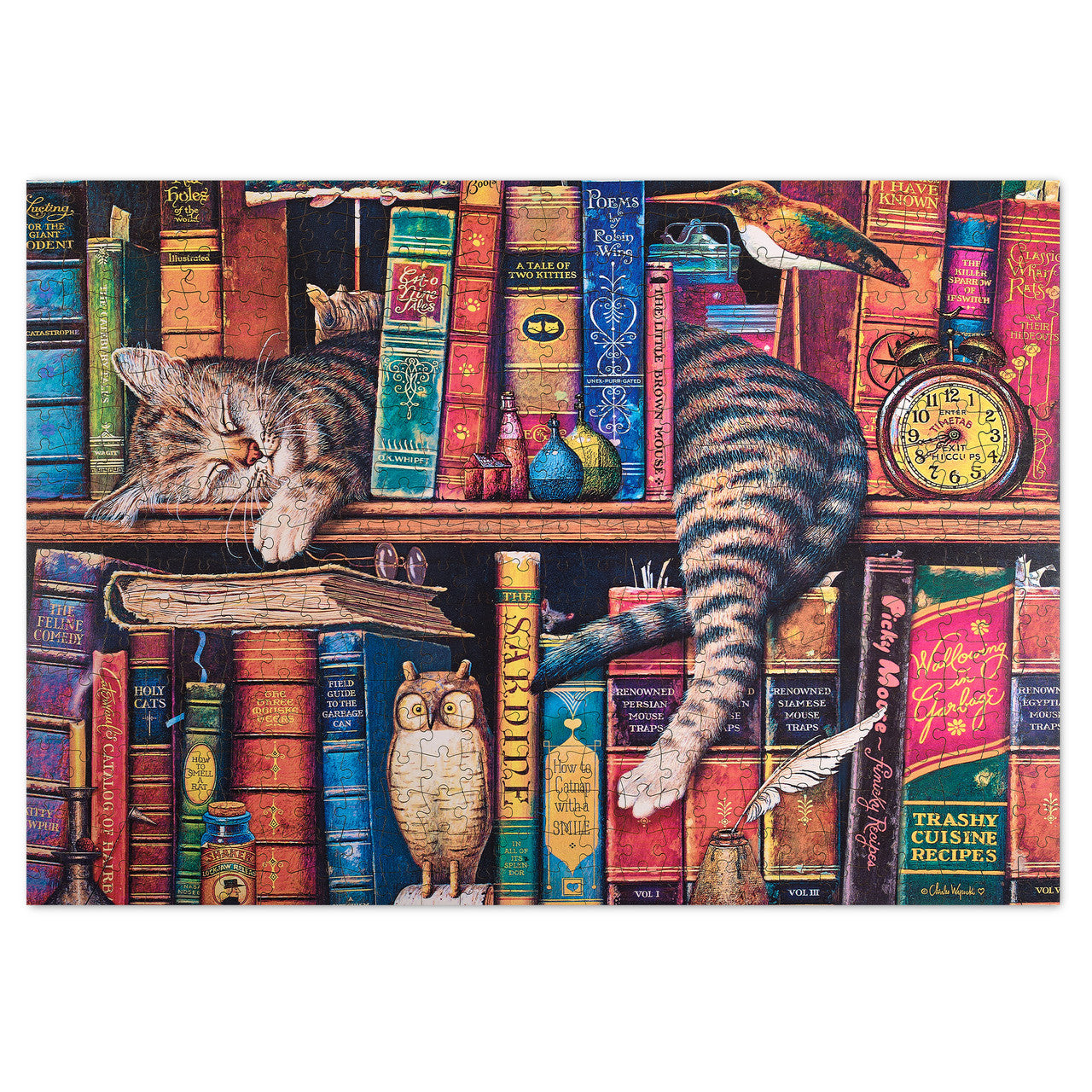 Wood Puzzle: Charles Wysocki: Frederick the Literate 500 Piece Puzzle