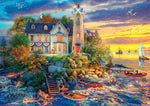 AMERICANA: Rock Island Lighthouse 500 Piece Jigsaw Puzzle