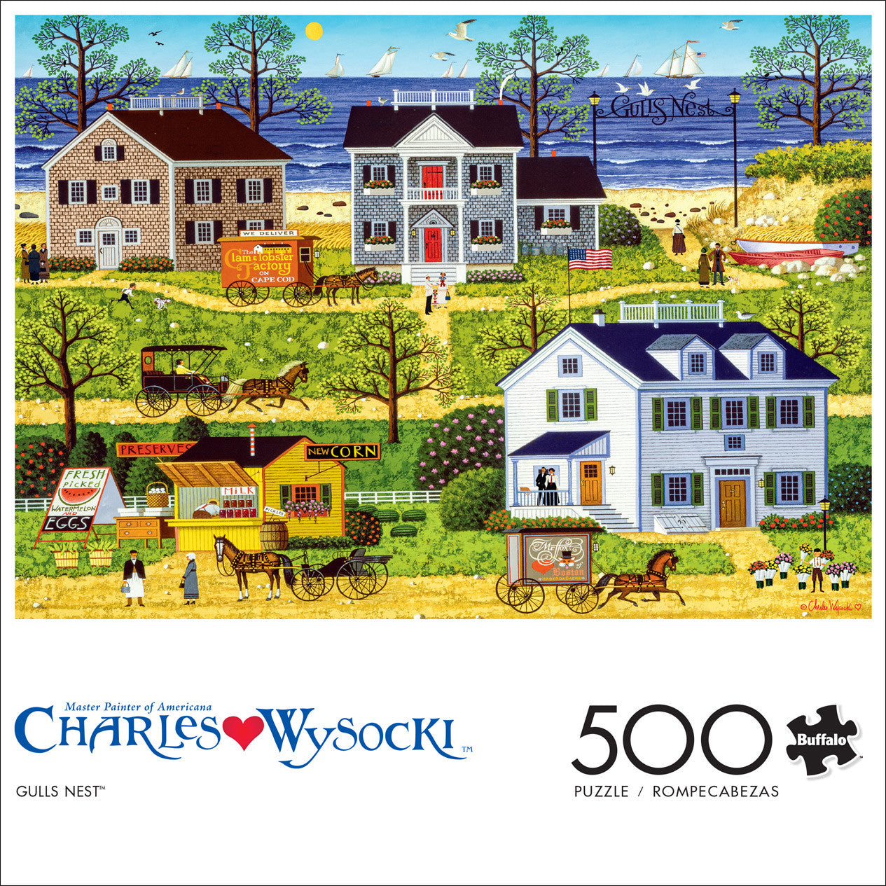 Charles Wysocki: AMERICANA: Gull's Nest 500 Piece Puzzle
