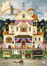 Charles Wysocki: AMERICANA: Lady Liberty's Independence Day Enterprising 500 Piece Puzzle