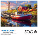 AMERICANA: Old Boathouse 500 Piece Puzzle