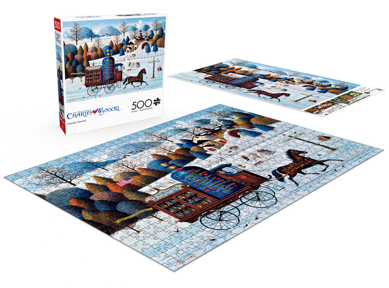 Charles Wysocki: Promises Promises 500 Piece Puzzle