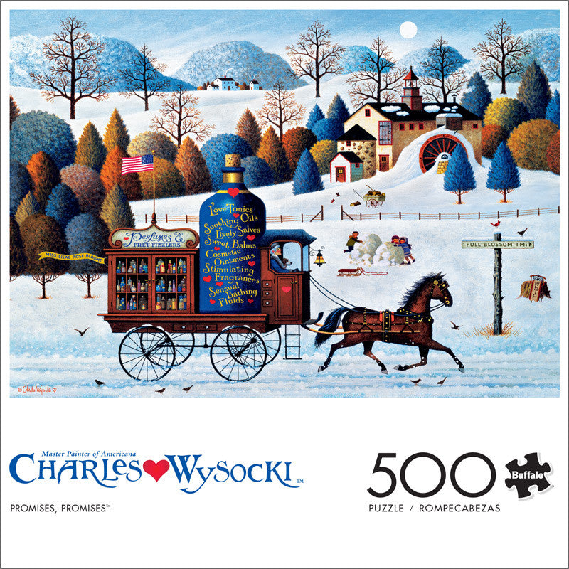 Charles Wysocki: Promises Promises 500 Piece Puzzle