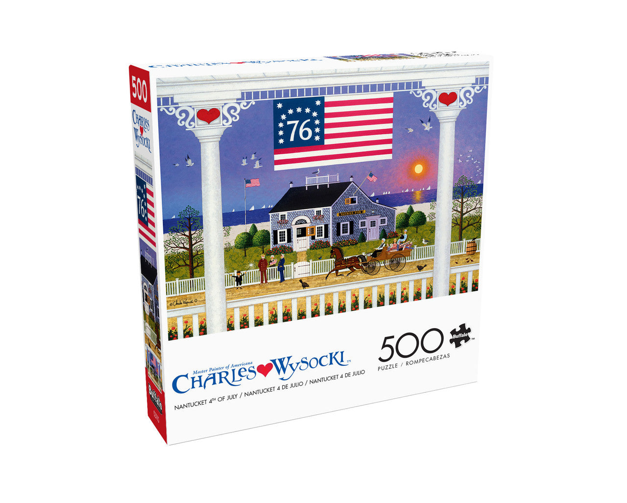 Charles Wysocki: AMERICANA: Nantucket 4th of July 500 Piece Puzzle