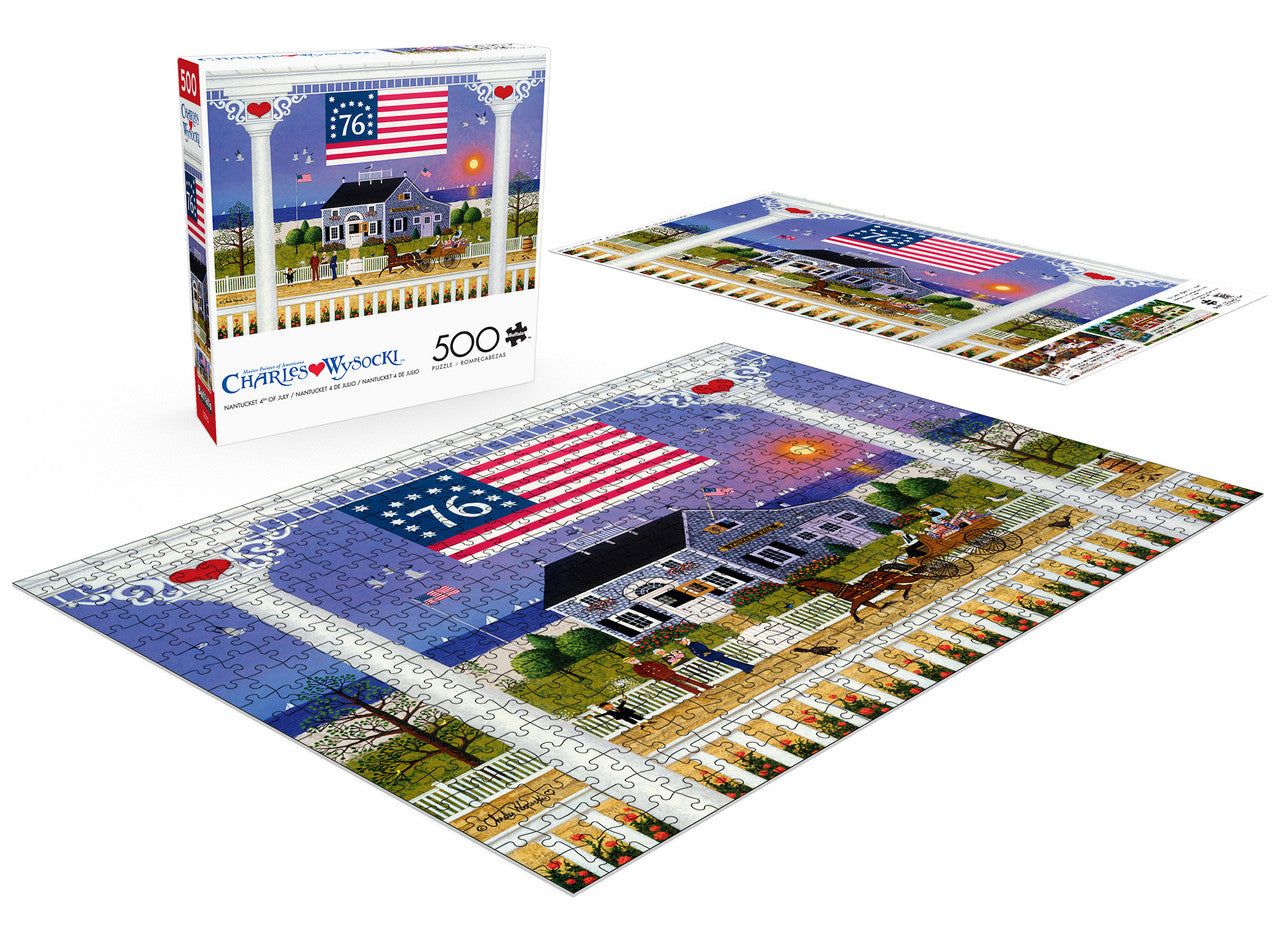 Charles Wysocki: AMERICANA: Nantucket 4th of July 500 Piece Puzzle