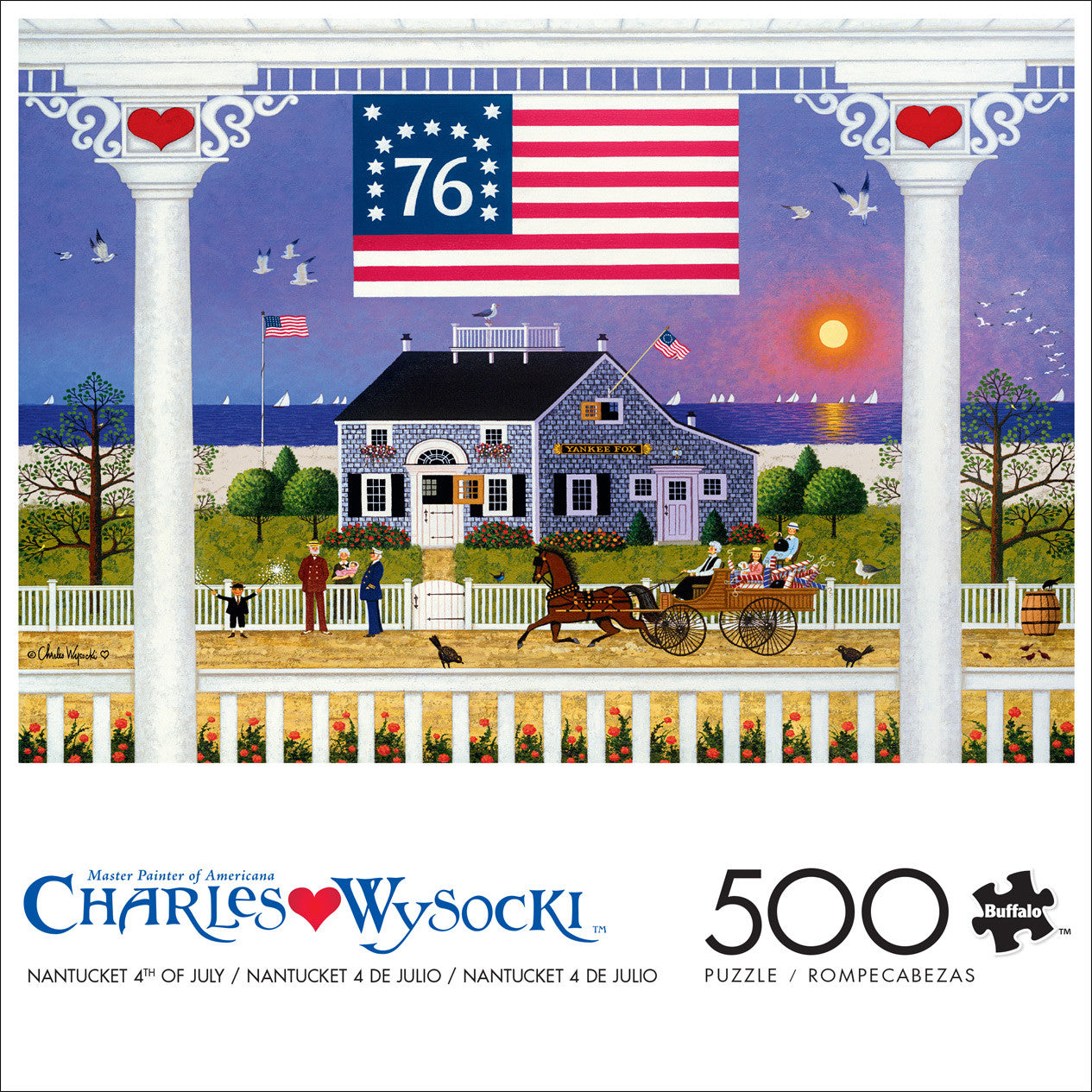 Charles Wysocki: AMERICANA: Nantucket 4th of July 500 Piece Puzzle