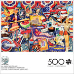 AMERICANA: All American Collage 500 Piece Puzzle