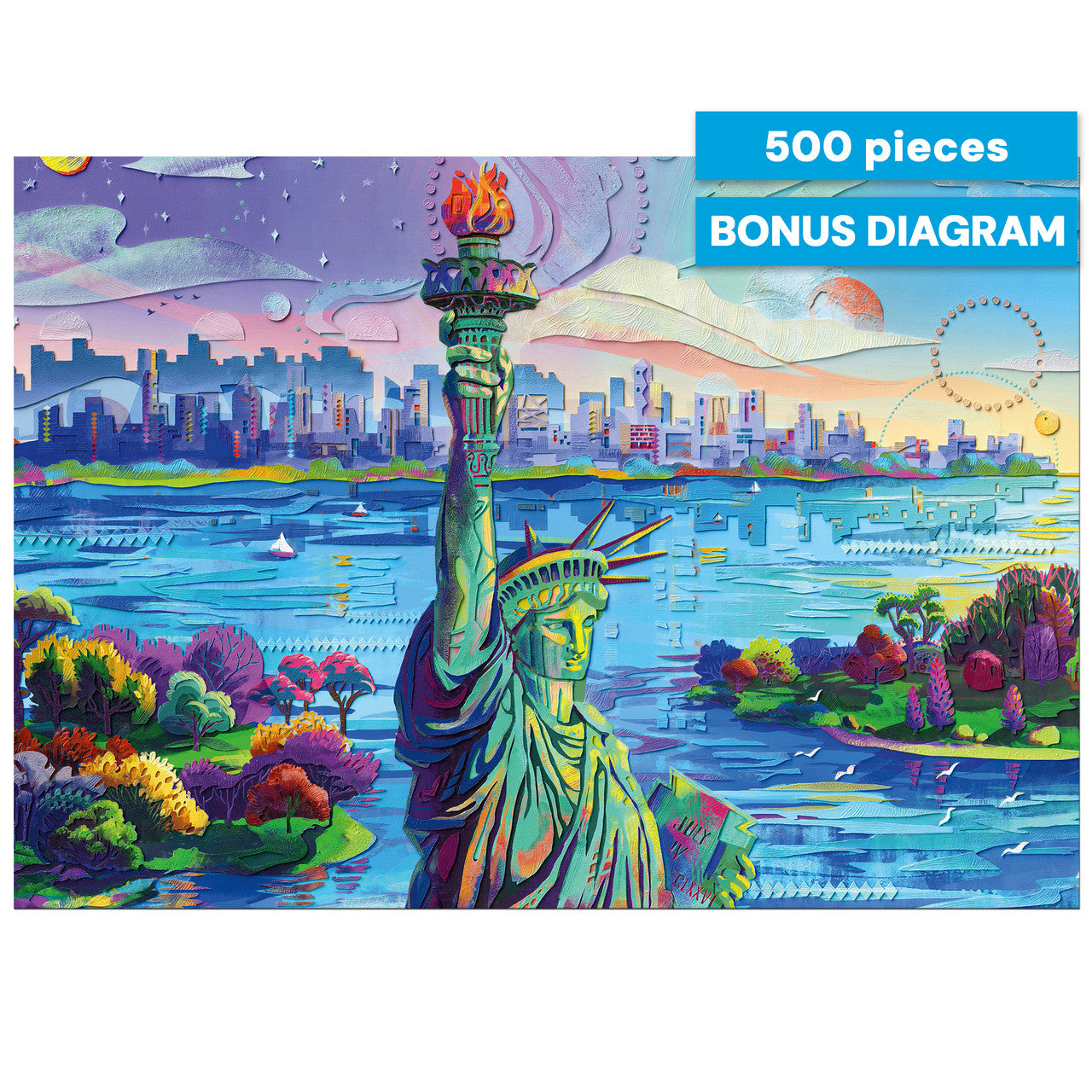 AMERICANA: Celebrate Liberty 500 Piece Puzzle – Buffalo Games