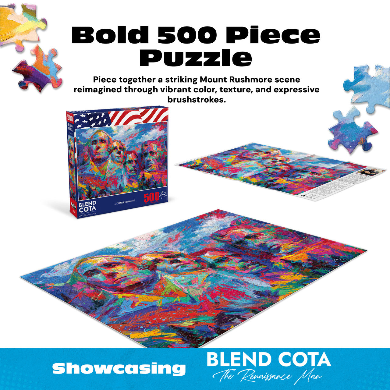 AMERICANA: Mount Rushmore 500 Piece Puzzle