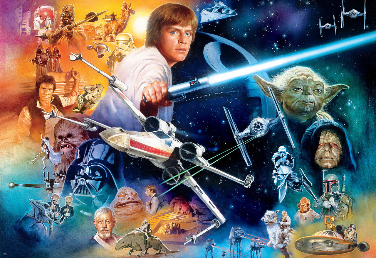 Star Wars - The Force is Strong with this One 2000 Piece Puzzle (Silver Select Edition - Giftable package with silver foil accents)