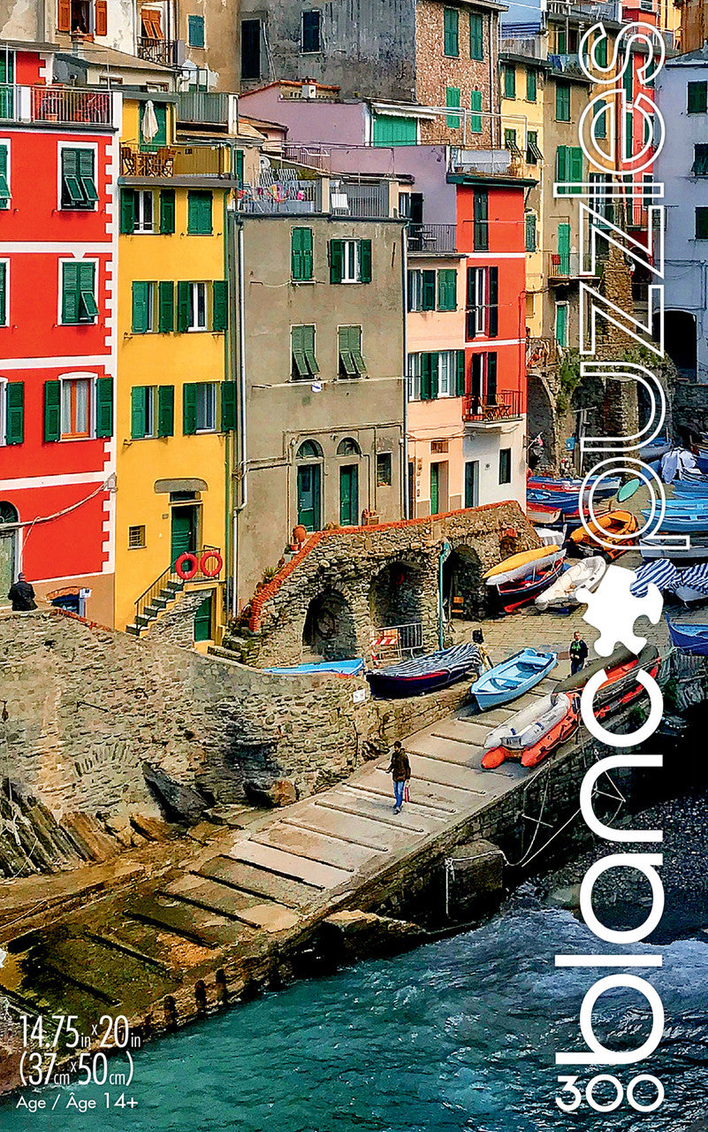 blanc Brights of Cinque Terre 300 Piece Jigsaw Puzzle Front