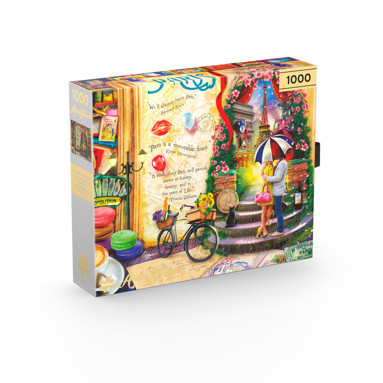 Aimee Stewart Buffalo Gold: Life is an Open Book - Paris 1000 Piece Puzzle