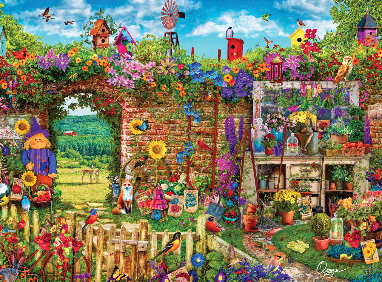 Aimee Stewart Buffalo Gold: Garden Gate 1000 Piece Puzzle