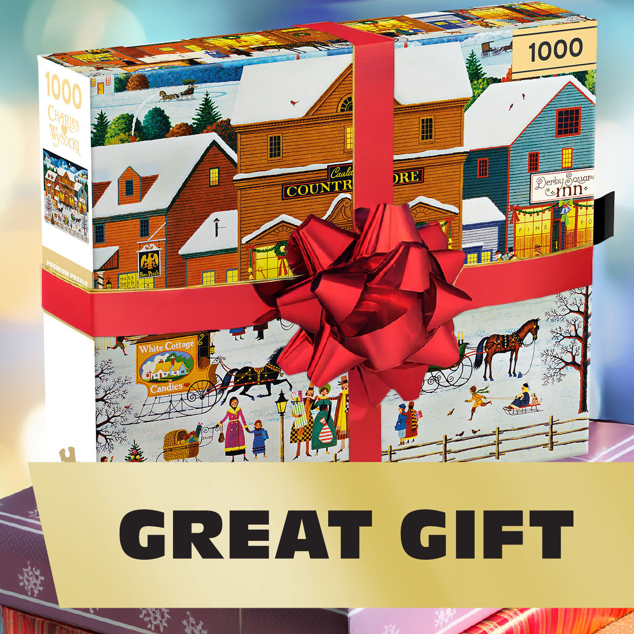 Charles Wysocki: Cauldwell's Country Store - 1000 Piece Jigsaw Puzzle - Premium Gold Collection