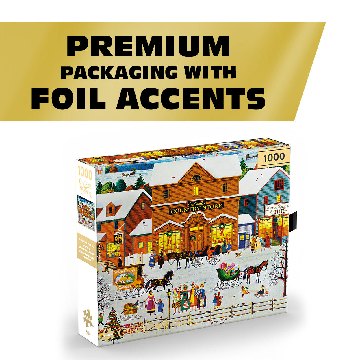 Charles Wysocki: Cauldwell's Country Store - 1000 Piece Jigsaw Puzzle - Premium Gold Collection