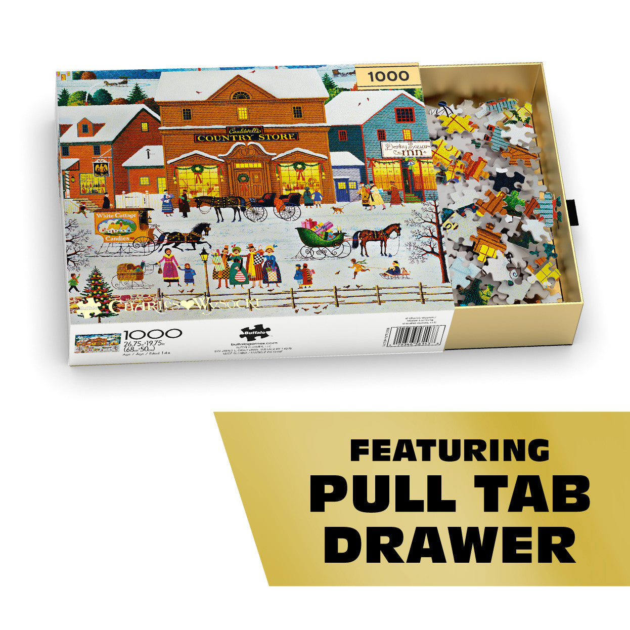 Charles Wysocki: Cauldwell's Country Store - 1000 Piece Jigsaw Puzzle - Premium Gold Collection