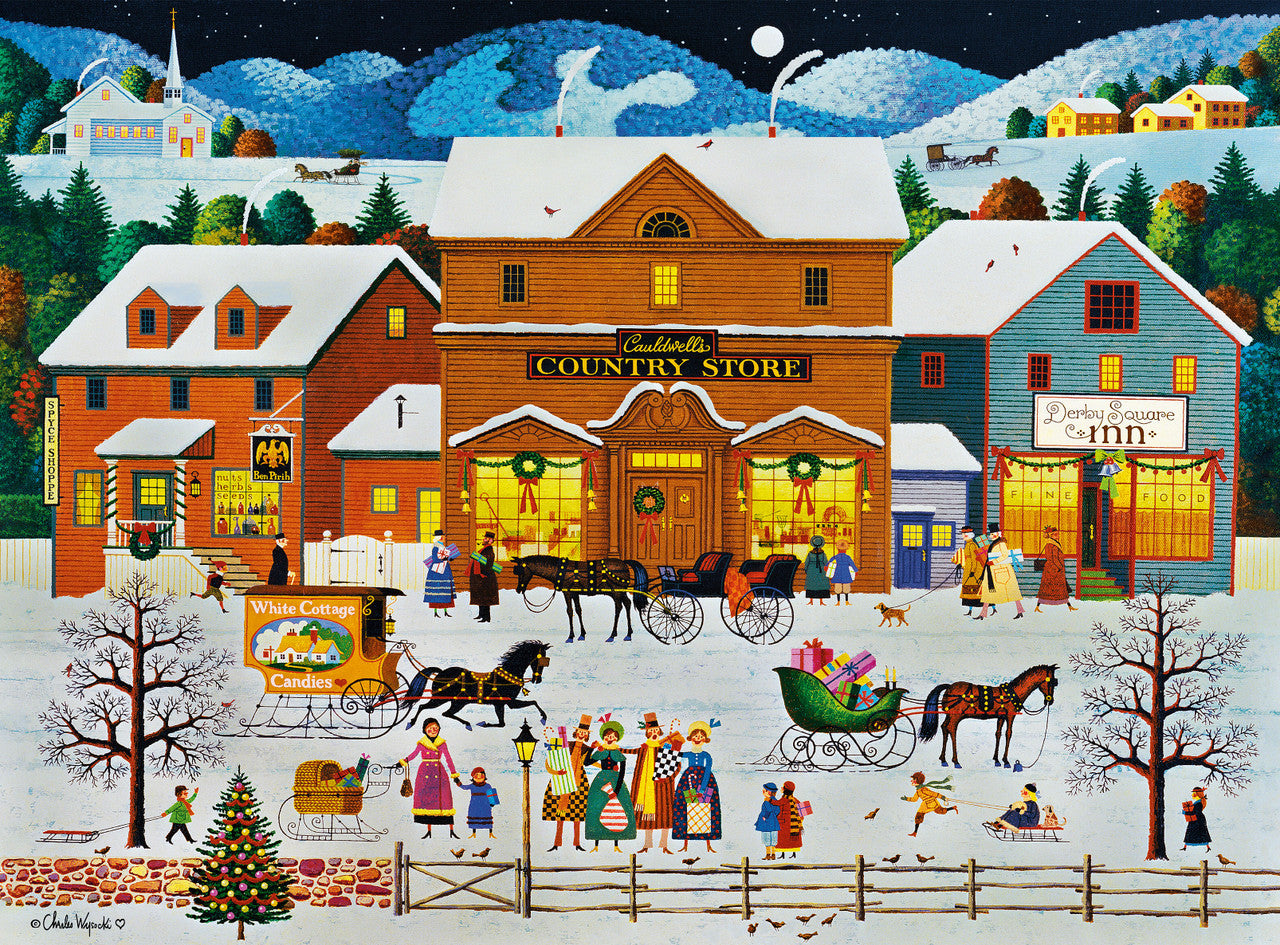 Charles Wysocki: Cauldwell's Country Store - 1000 Piece Jigsaw Puzzle - Premium Gold Collection