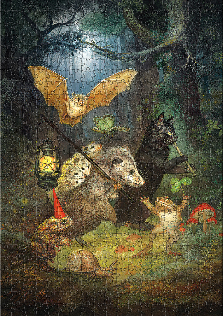 Gold: The Moonlit March 500 Piece Puzzle (Premium Giftable Gold Box)