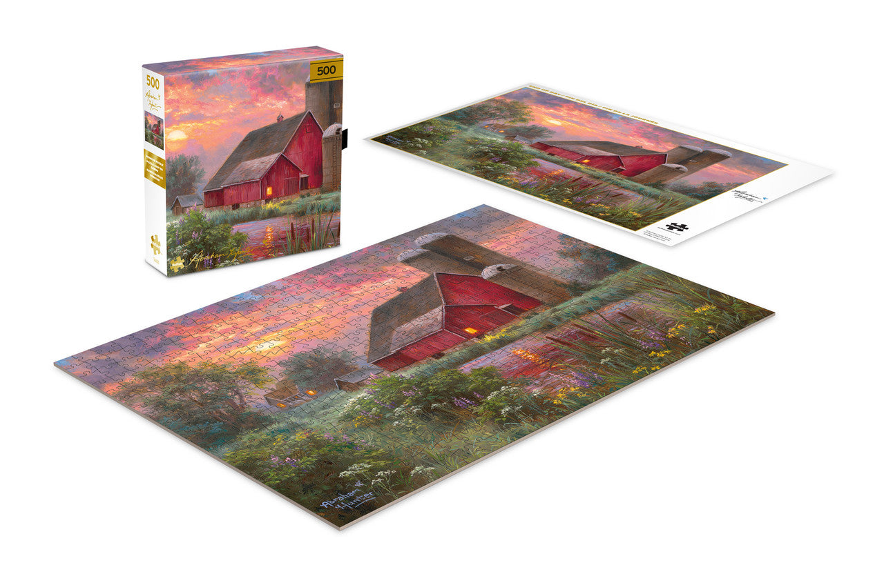 Gold: End of Day 500 Piece Puzzle (Premium Giftable Gold Box)