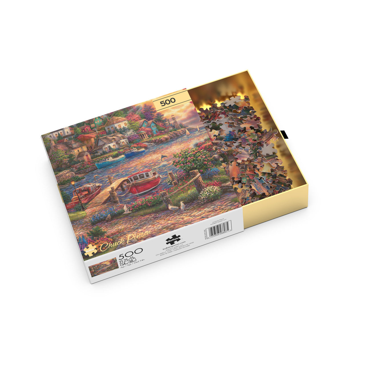 Gold: Chuck Pinson - This Side of the Sea 500 Piece Puzzle (Premium Giftable Gold Box)