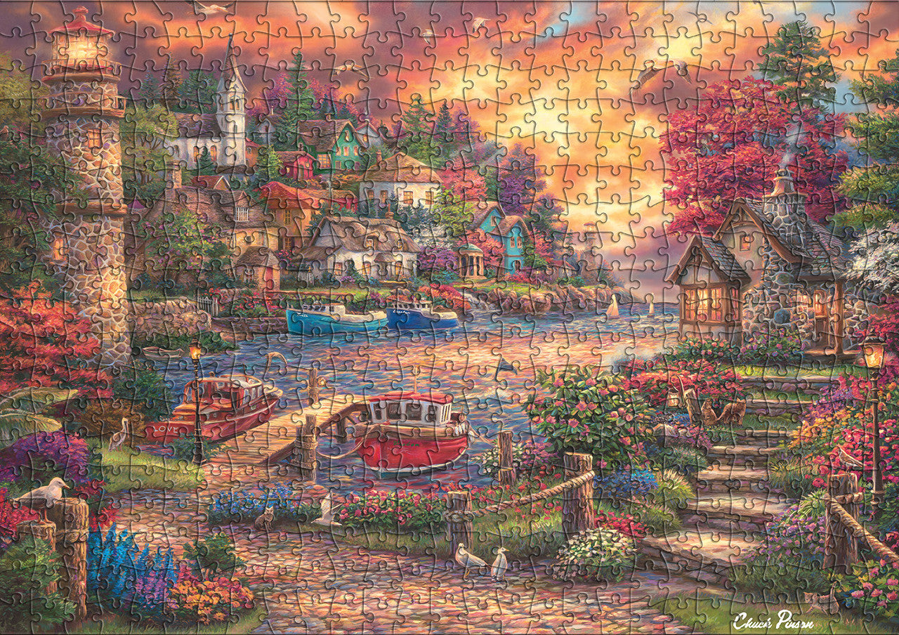Gold: Chuck Pinson - This Side of the Sea 500 Piece Puzzle (Premium Giftable Gold Box)