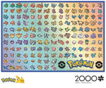 Pokemon - Retro Pixel Pokemon Chart 2000 Piece Puzzle