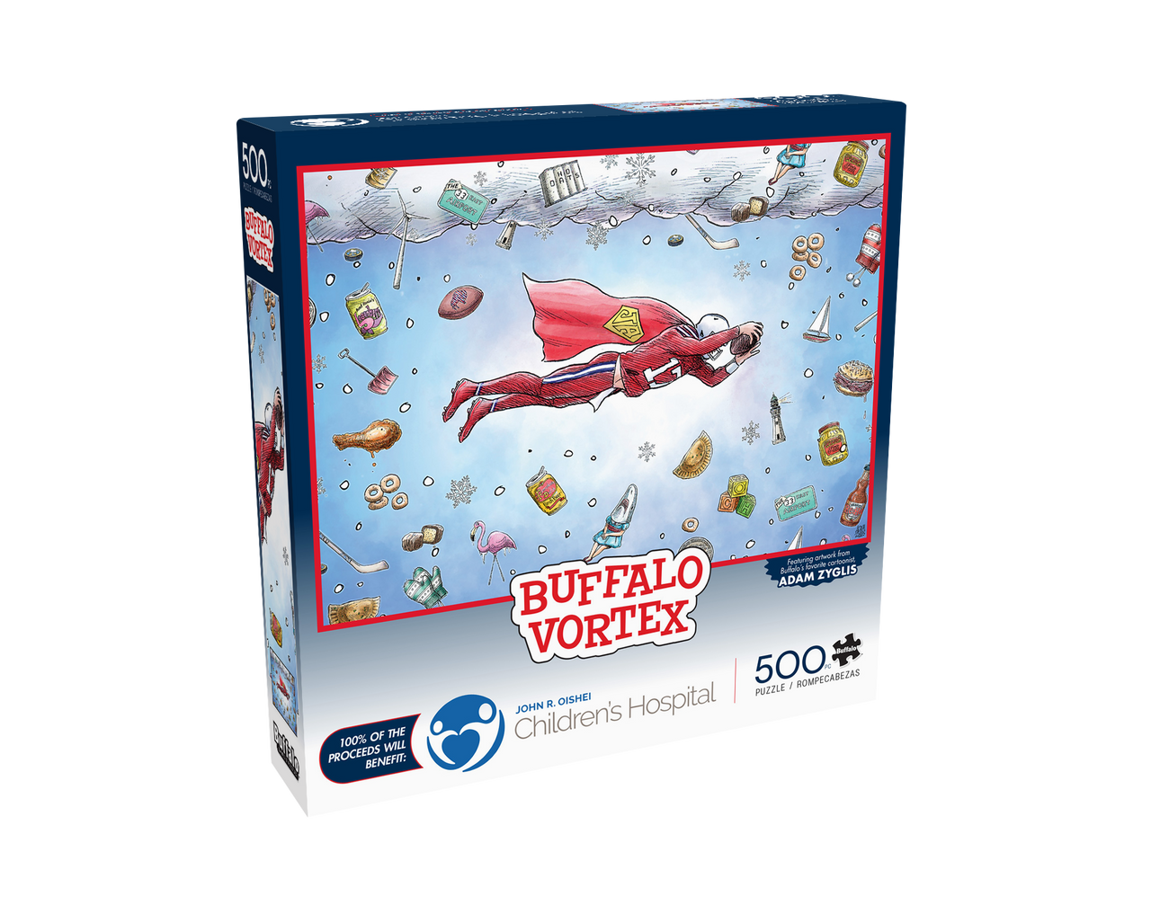 Buffalo Vortex Oshei Charity Puzzle - 500-Piece