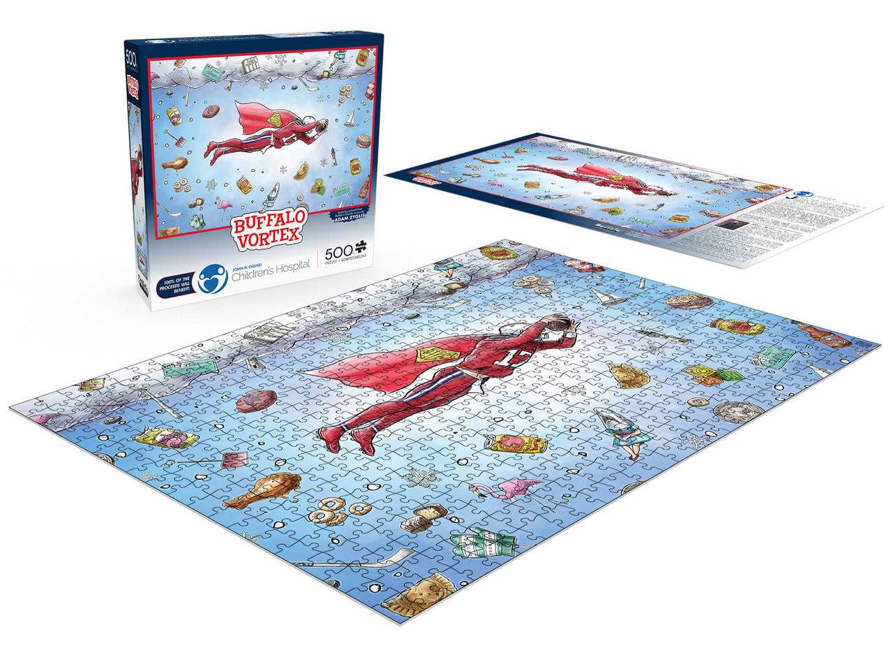 Buffalo Vortex Oshei Charity Puzzle - 500-Piece