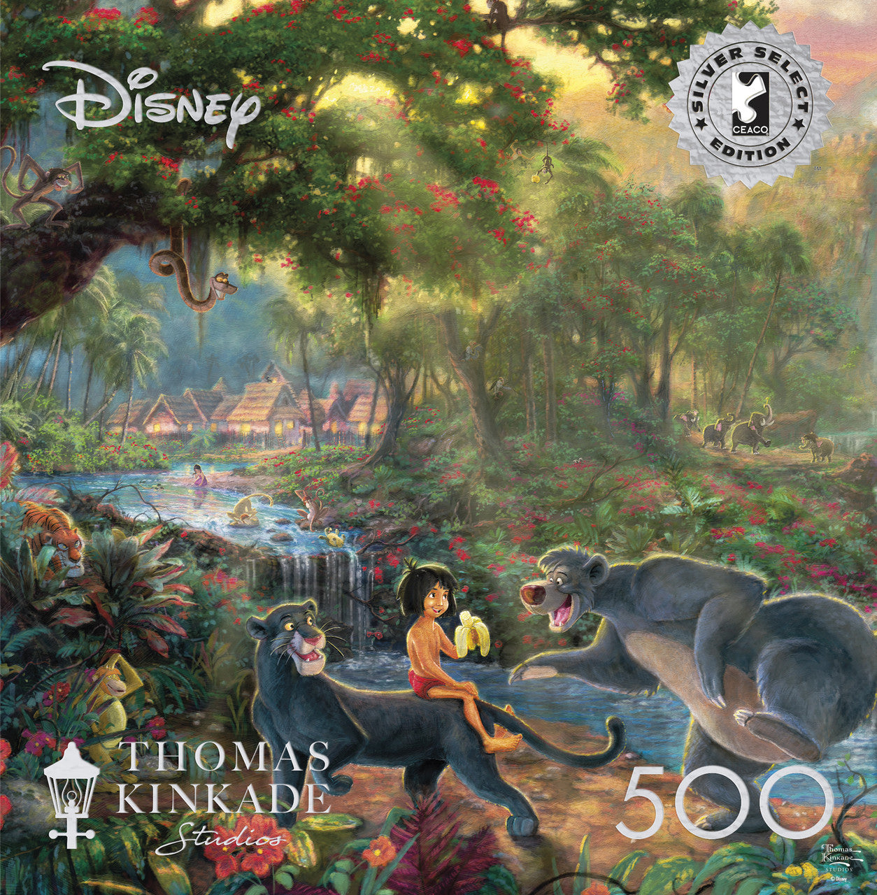 Ceaco Thomas Kinkade: Disney Silver Select: The Jungle Book 500 Piece Puzzle