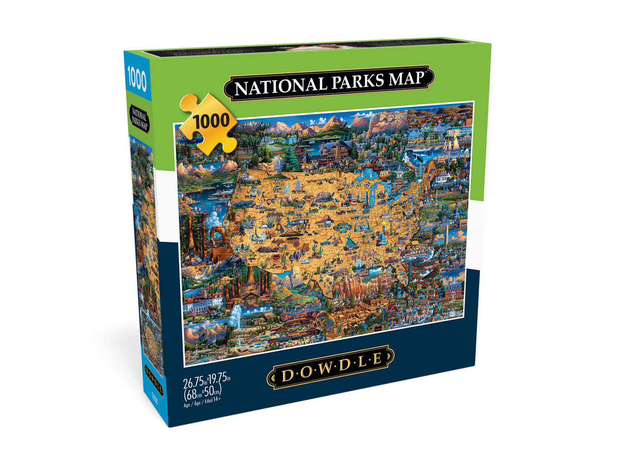 Eric Dowdle: National Parks Map 1000 Piece Puzzle