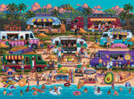 Pun Fuzzles Hawaiian Food Truck Festival 1000 Piece Jigsaw Puzzle