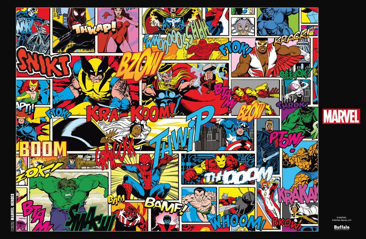 Marvel Heroes Comic Collage 1000 Piece Jigsaw Puzzle