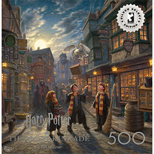 Silver Select: Harry Potter: Diagon Alley (Thomas Kinkade) 500 Piece Puzzle