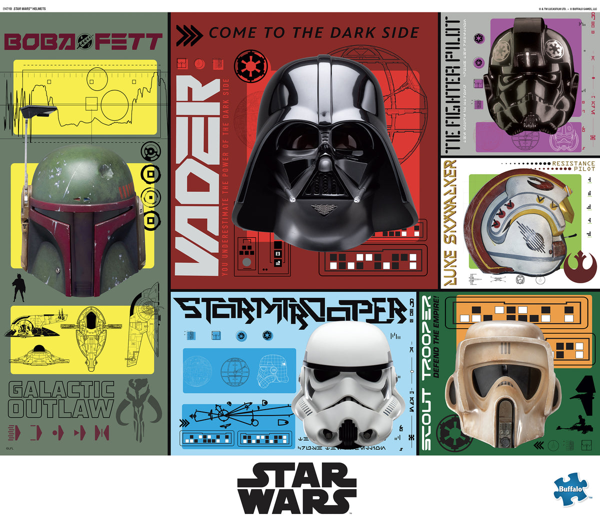 Star Wars Helmets 1000 Piece puzzle for Adults - Sapphire Select